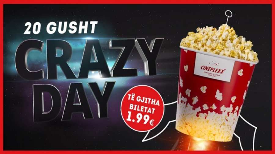 'Çmendet’ Cineplexx, të martën të gjitha biletat 1,99 euro!