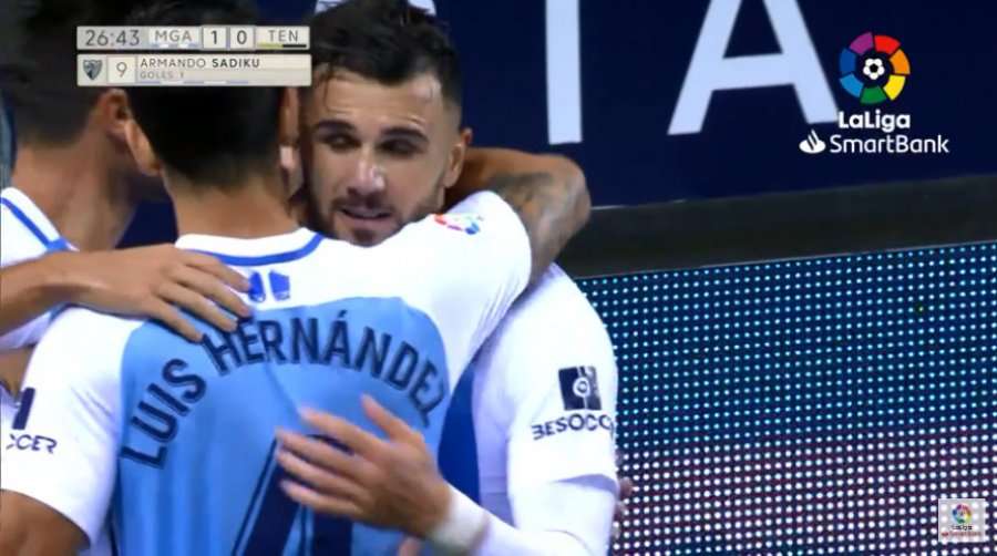 Sadiku hero, shënon dy gola duke i dhuruar fitoren e artë Malagas