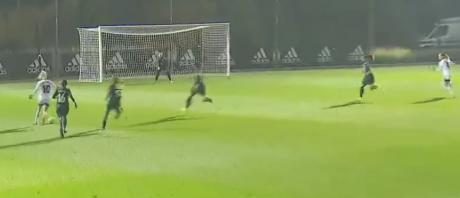 Momenti kur Kosovare Asllani shënoi gol dhe ia siguroi tri pikë të arta Real Madridit