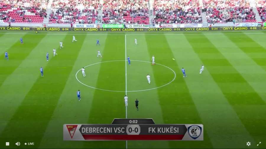 Kukësi shkatërrohet nga Debreceni në Ligën e Evropës