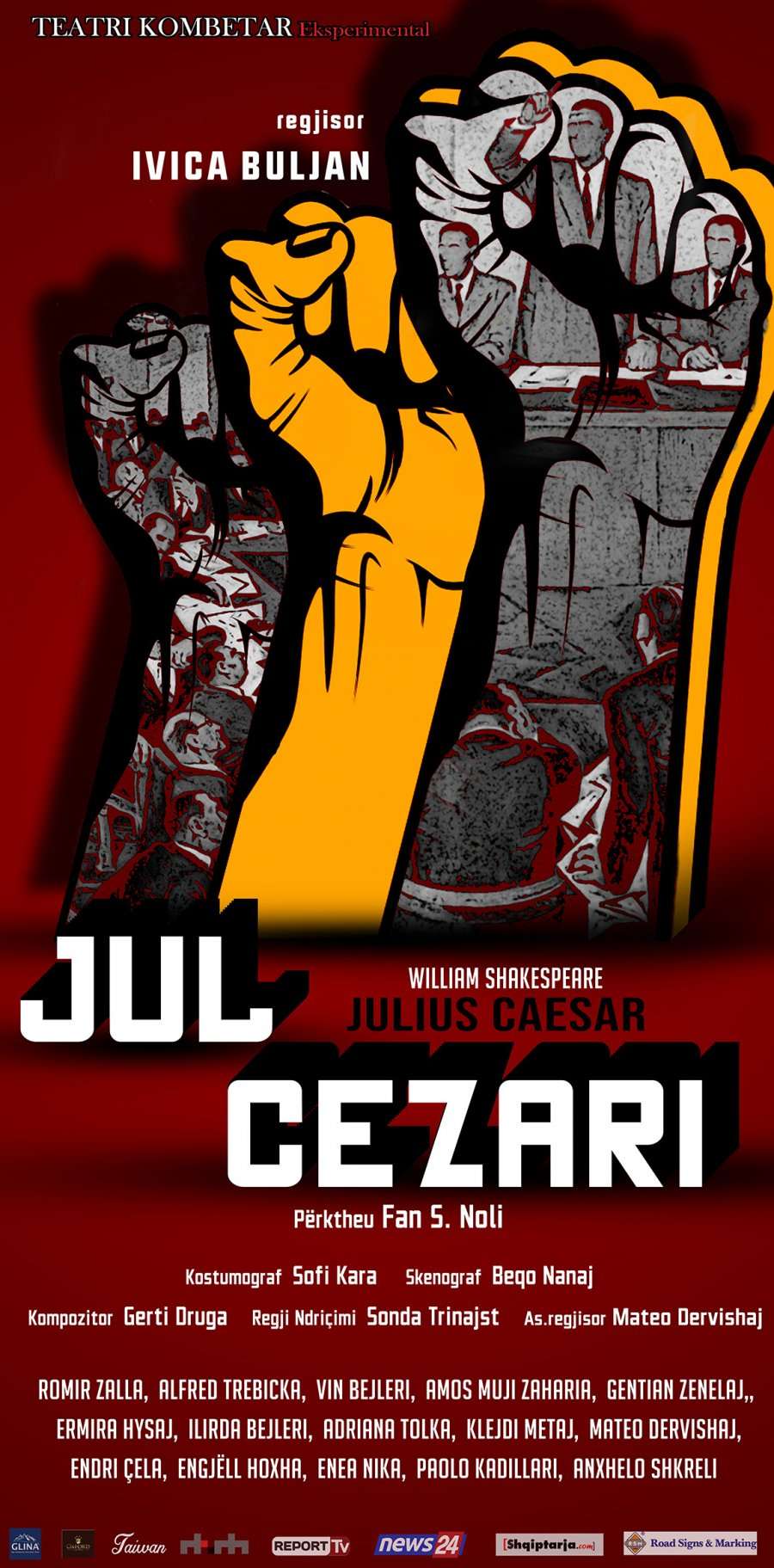 Regjisori kroat Buljan sjell në Shqipëri tragjedinë “Jul Cezari”