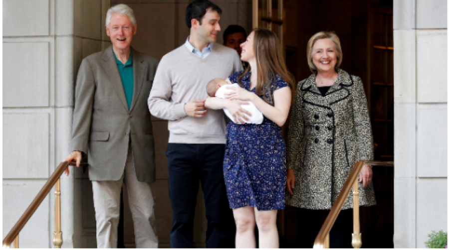 Bill Clinton bëhet gjysh, ky është emri i nipit të tij
