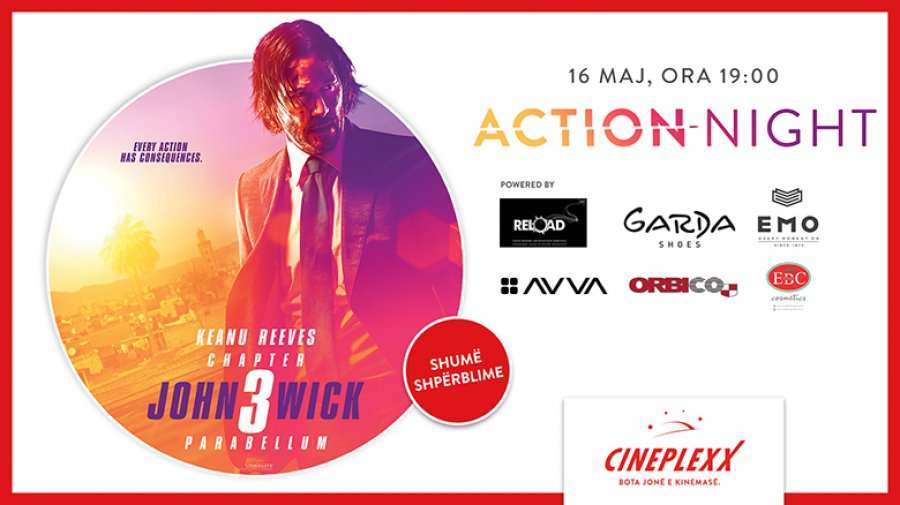 Cineplexx organizon eventin Action Night me “John Wick 3” dhe shumë shpërblime!