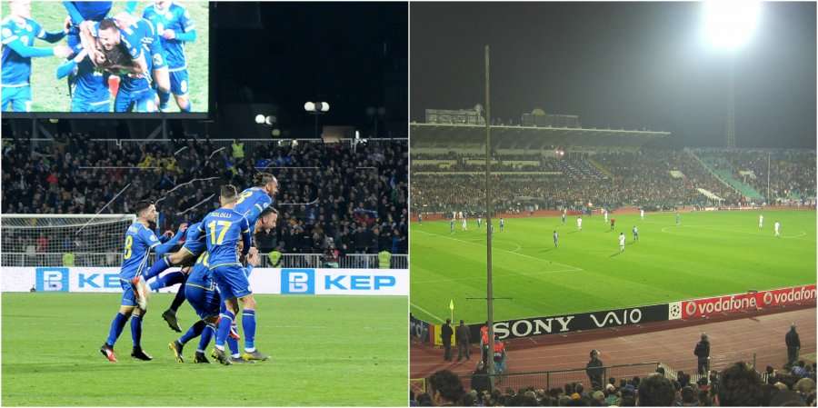 'Vasil Levski', pamje nga stadiumi ku zhvillohet ndeshja Bullgari - Kosovë