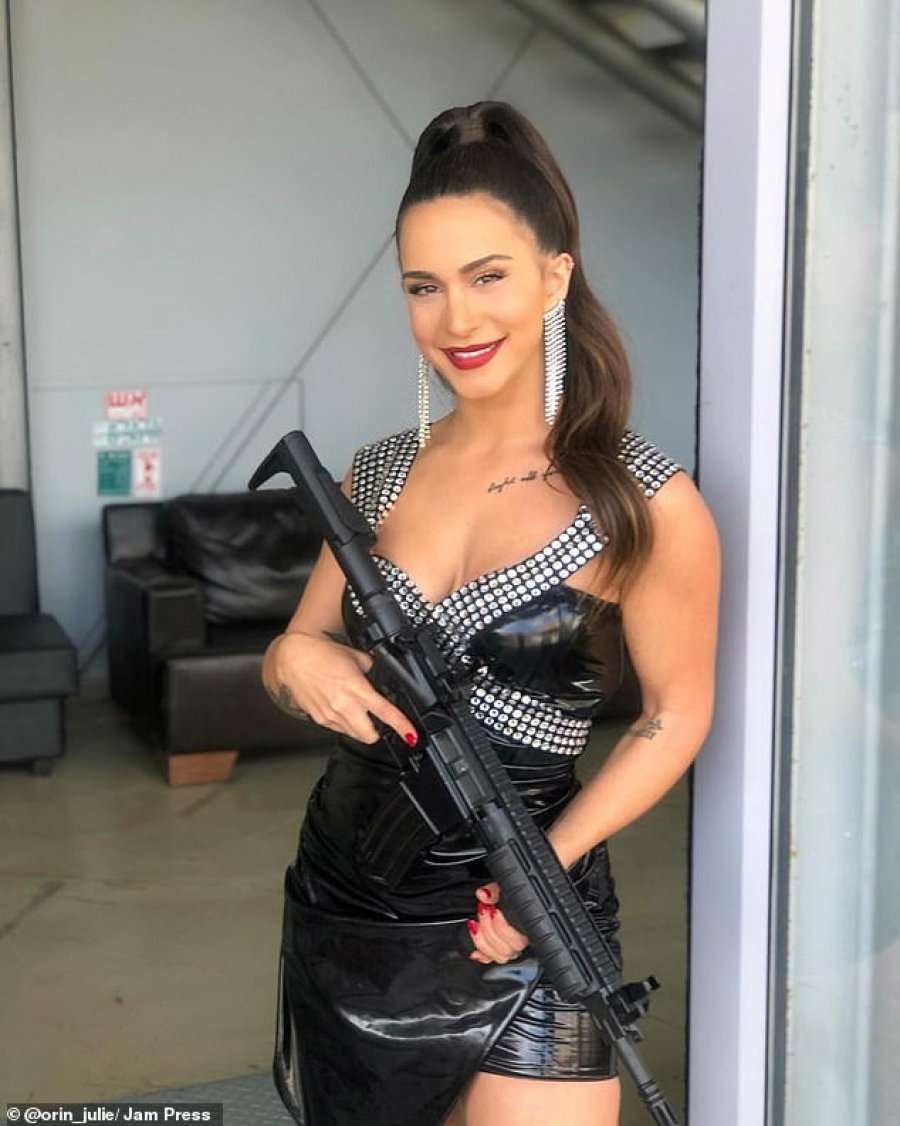 Shooting Guns Topless