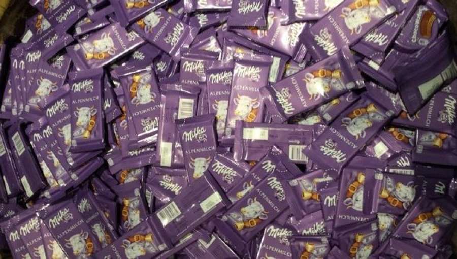 Vidhen 20 tonë çokollatë “Milka” në Austri
