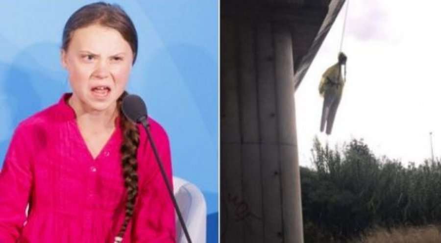 Greta Thunberg e “varur” mbi urë, policia urdhëron të nisin hetimet