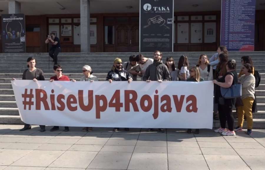 Protestohet në shenjë solidariteti me popullin kurd