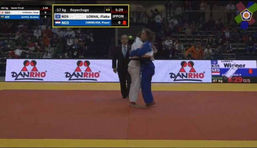 Xhudistja nga Kosova një fitore larg medaljes evropiane