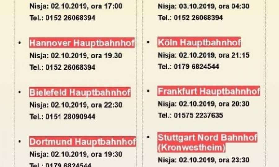 Udhëtime falas nga Gjermania me autobus për zgjedhjet e 6 tetorit