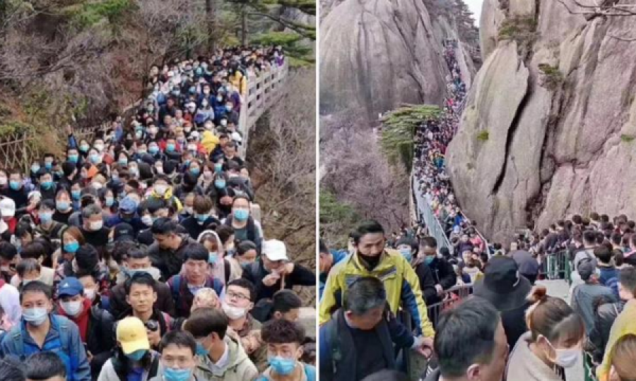 E tmerrshme: Kina zbut masat e izolimit, vendet turistike stërmbushen me njerëz