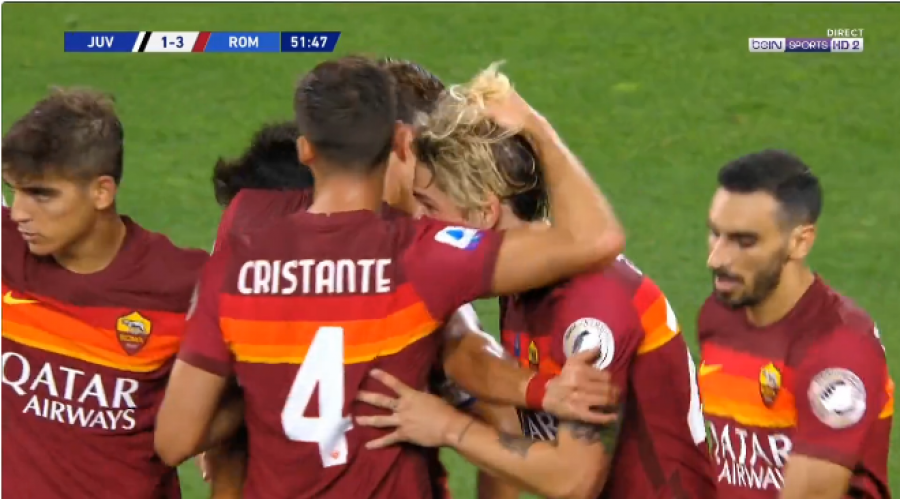 Juventus po gjunjizohet, Roma shënon golin e tretë