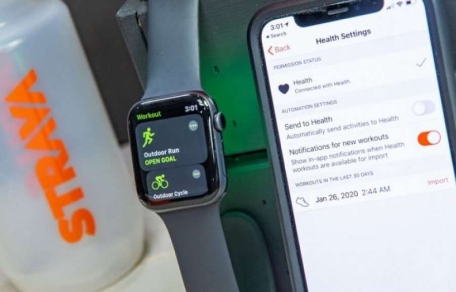 Shfrytëzuesit e Apple watch i dërgojnë të dhënat e ushtrimeve në Strava