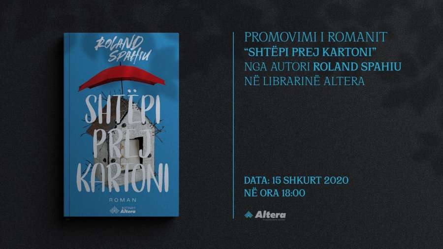 Roland Spahiu promovon librin 'Shtëpi prej kartoni'