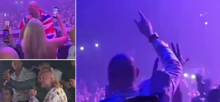 Brenda festës së ‘çmendur’ Tyson Furyt në Las Vegas pas triumfit ndaj Wilderit