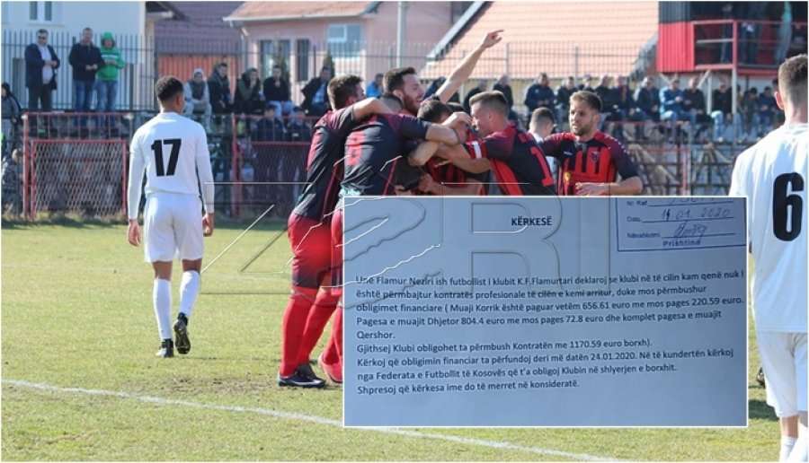 Ylli i futbollit kosovar ankohet në FFK për shkak se Flamurtari nuk ia ka paguar komplet pagat, ata i thonë të pres ose t'i drejtohet përmbaruesit