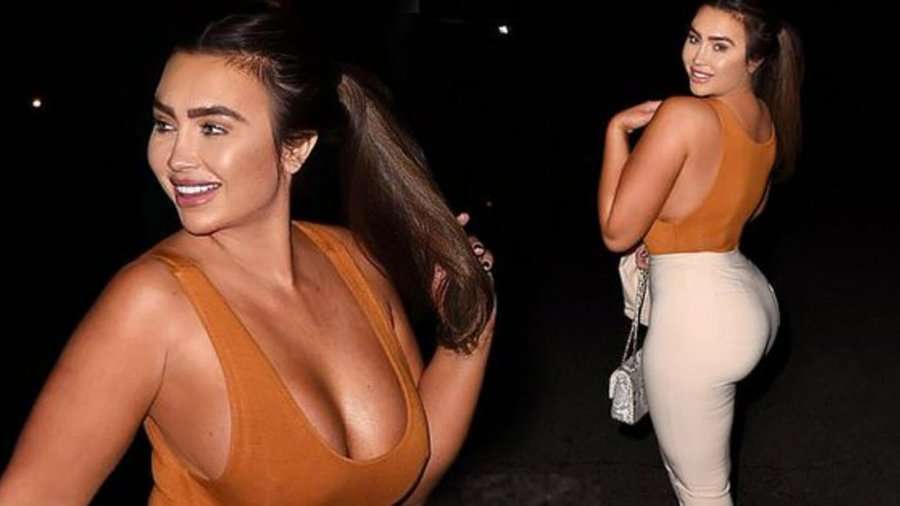 Modelja britanike mahnit kalimtarët në rrugë me të pasmet e saj