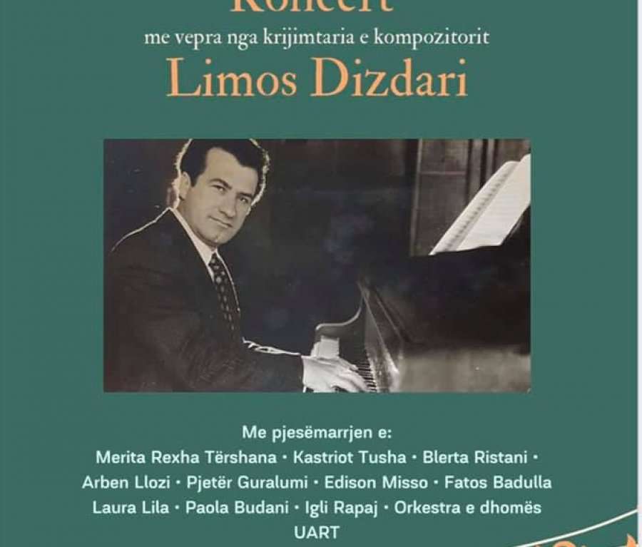 Koncert me vepra nga krijimtaria e kompozitorit Limos Dizdari në sallën e Akademisë së Shkencave