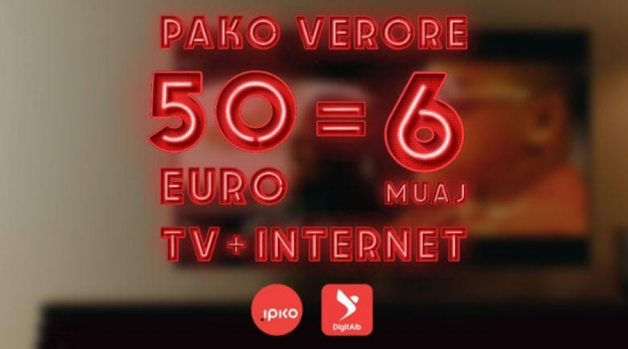IPKO sjell pakon Verore (TV dhe internet) me super çmim - vetëm 50 EUR për 6 muaj