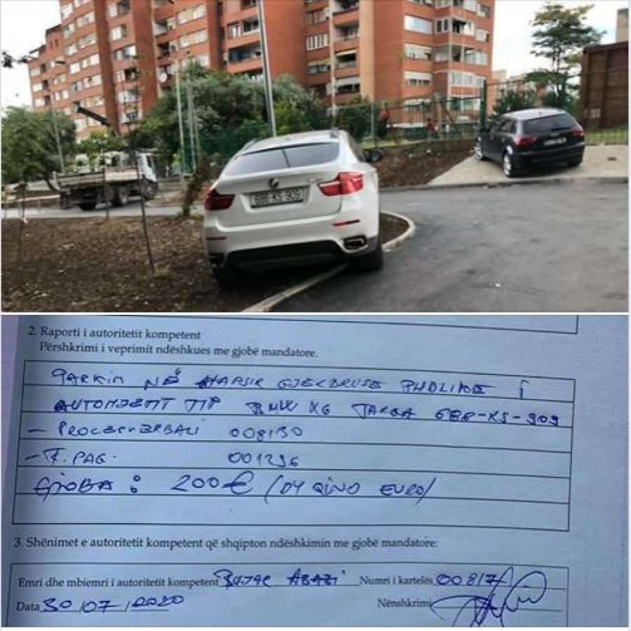 Parkimi në Prishtinë që kushtoi 200 euro
