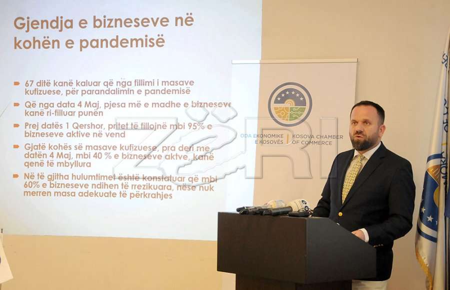 Rukiqi: Mbi 60 për qind të bizneseve janë të rrezikuara