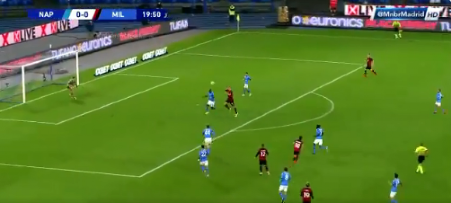 Ibrahimoviq me super-gol kalon në epërsi Milanin ndaj Napolit në “San Paolo”