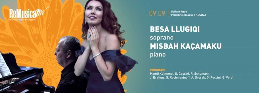 Sonte në festivalin “ReMusica” interpretojnë Besa Llugiqi soprano dhe Misbah Kaçamaku në piano