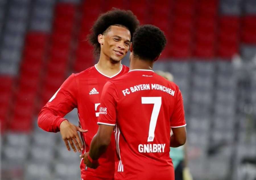 Bayerni e shënon edhe golin e pestë, Gnabry kompleton tregolësh