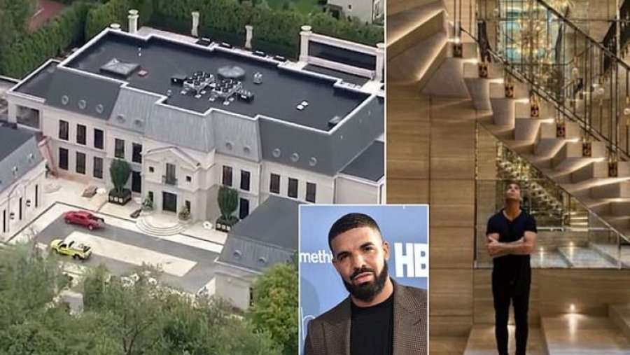 Një grua me thikë tentoi të hynte në pronën 100 milionë dollarëshe të reperit Drake dhe sulmoi rojen me një tub metalik