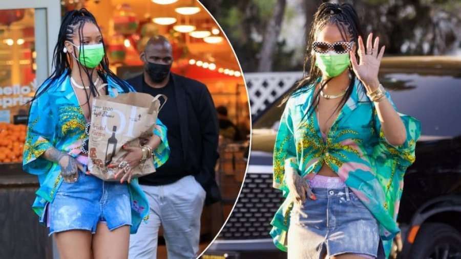 Rihanna stilon minifundin në mënyrë jashtëzakonisht interesante