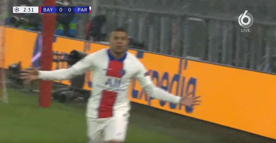 Zhbllokohet shpejt rezultati, Mbappe e kalon Parisin në epërsi ndaj Bayernit