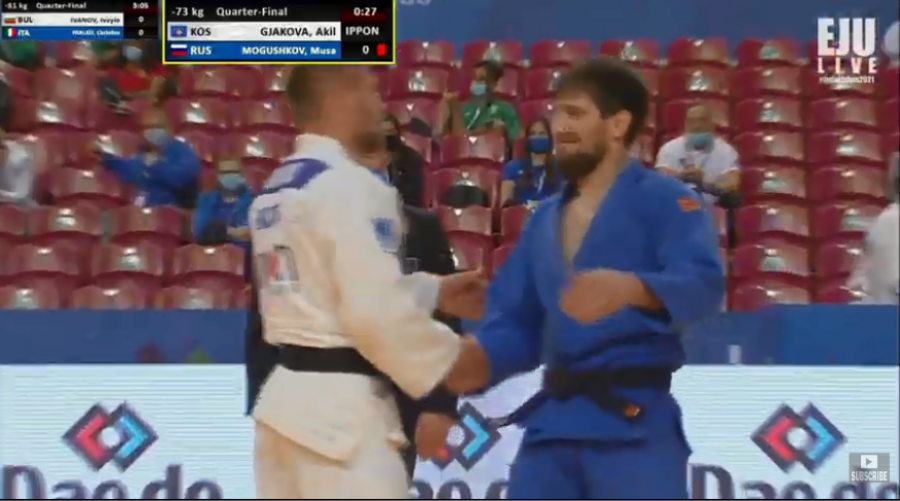 Akil Gjakova afër medaljes, kualifikohet për në gjysmëfinale