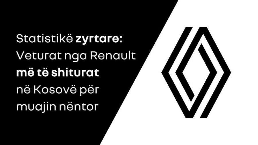Veturat nga Renault-i dominojnë me shitje në Kosovë gjatë nëntorit