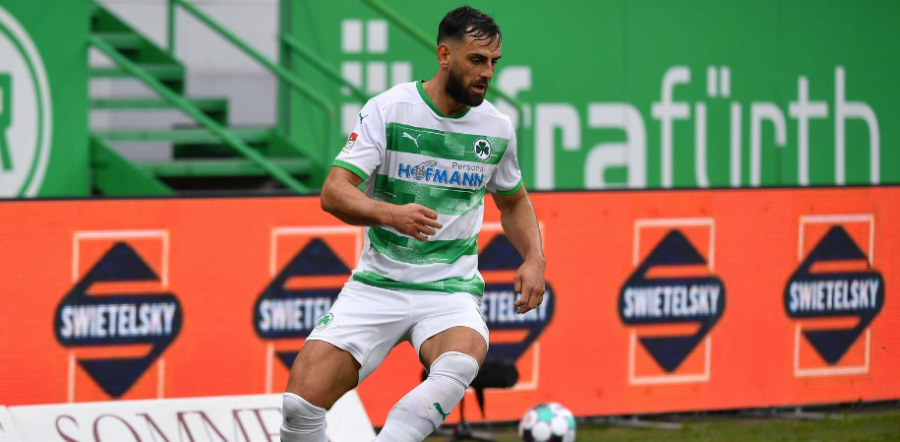 Mërgim Mavraj luan në pjesën e parë në fitoren e thellë të Greuther Furthit në kategorinë e dytë të futbollit gjerman