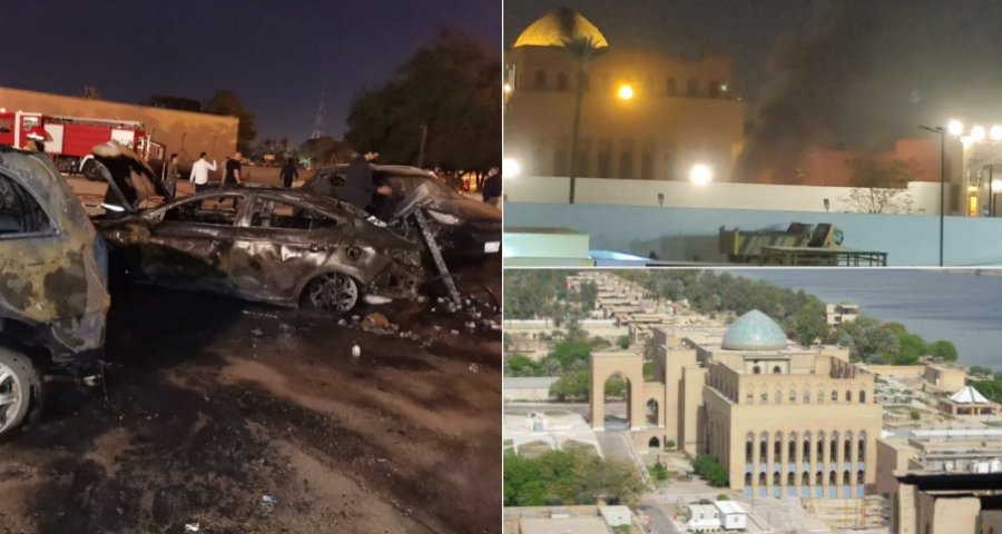Sulmohet me raketa ambasada amerikane në Bagdad