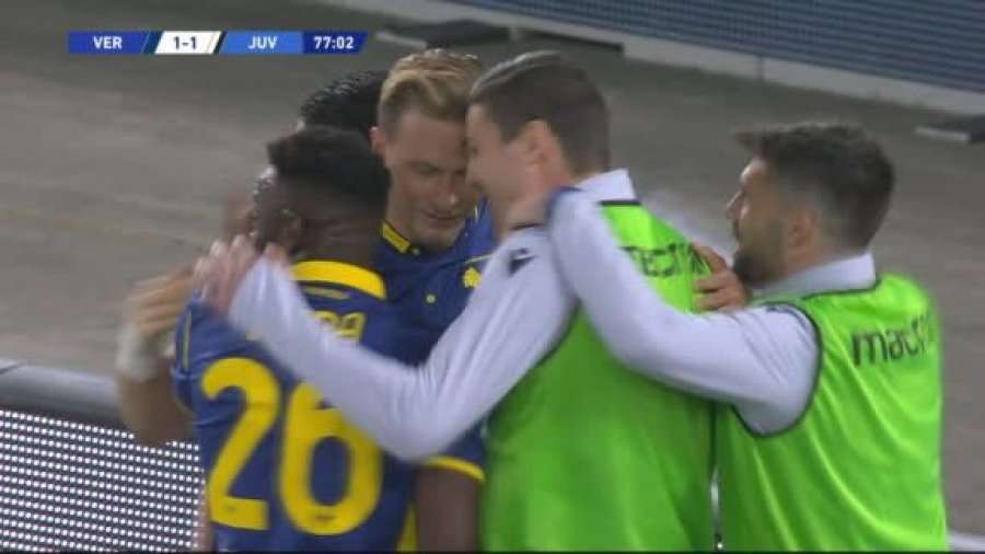 Befasohet Juventusi, Hellas Verona barazon rezultatin, ndeshja po shkon drejt fundit