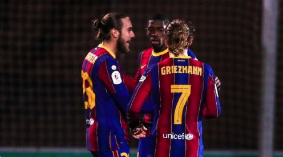 Barcelona kualifikohet tutje në “Copa del Rey”, eleminon skuadrën e Ligës së Tretë pas vazhdimeve