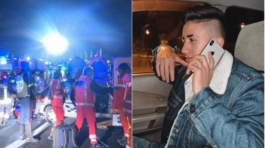 Humb jetën në aksident 19-vjeçari shqiptar në Itali