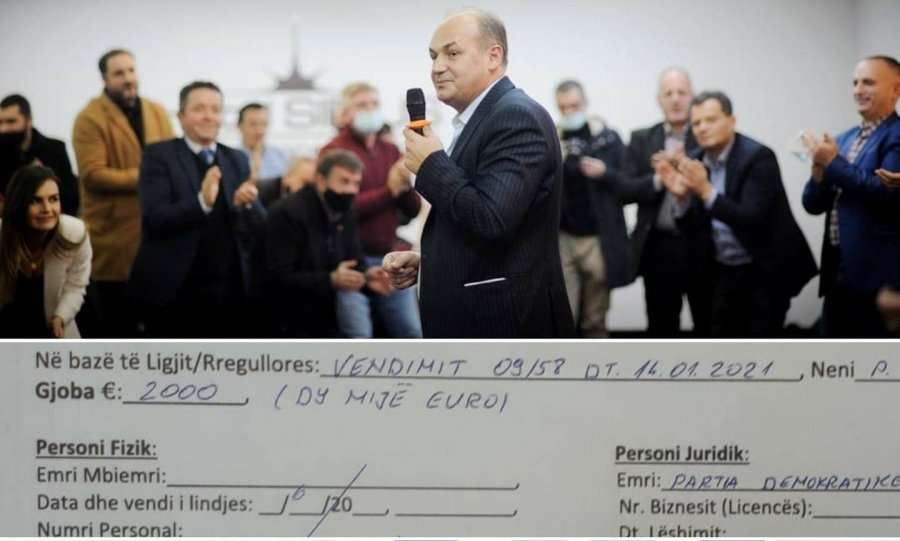 PDK-ja gjobitet sërish me 2 mijë euro për mosrespektim të masave anti-COVID