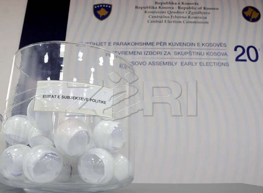 Nesër shorti për renditjen e partive politike për zgjedhjet e 14 shkurtit