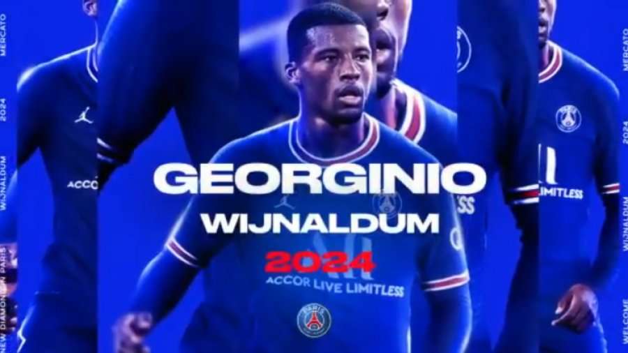 Zyrtare: Wijnaldum nënshkruan me Paris Saint-Germainin