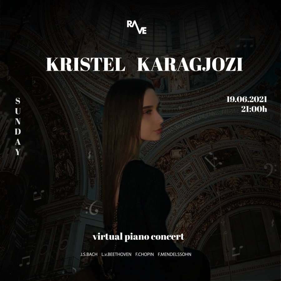 Pianistja e re Kristel Karagjozi, me 19 qërshor nga ora 21:00 vjen me një koncert virtual