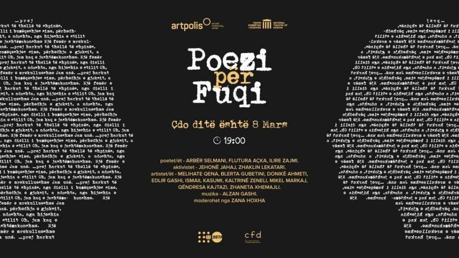 Qendra Artpolis organizon “Poezi për Fuqi - Çdo ditë është 8 Mars”