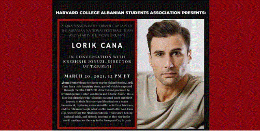 Lorik Cana në Universitetin e Harvardit, flet për filmin “Triumph”