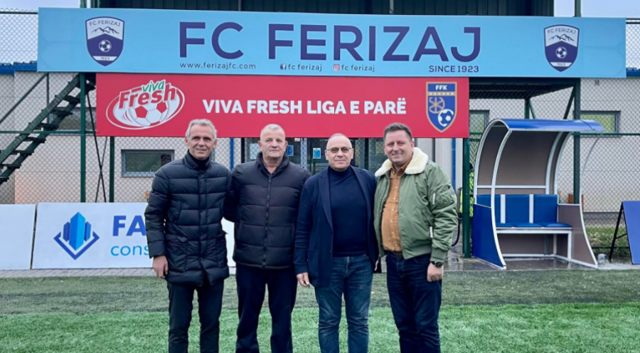 Presidenti i FFK-së inauguron fushën e stadiumit të FC Ferizaj