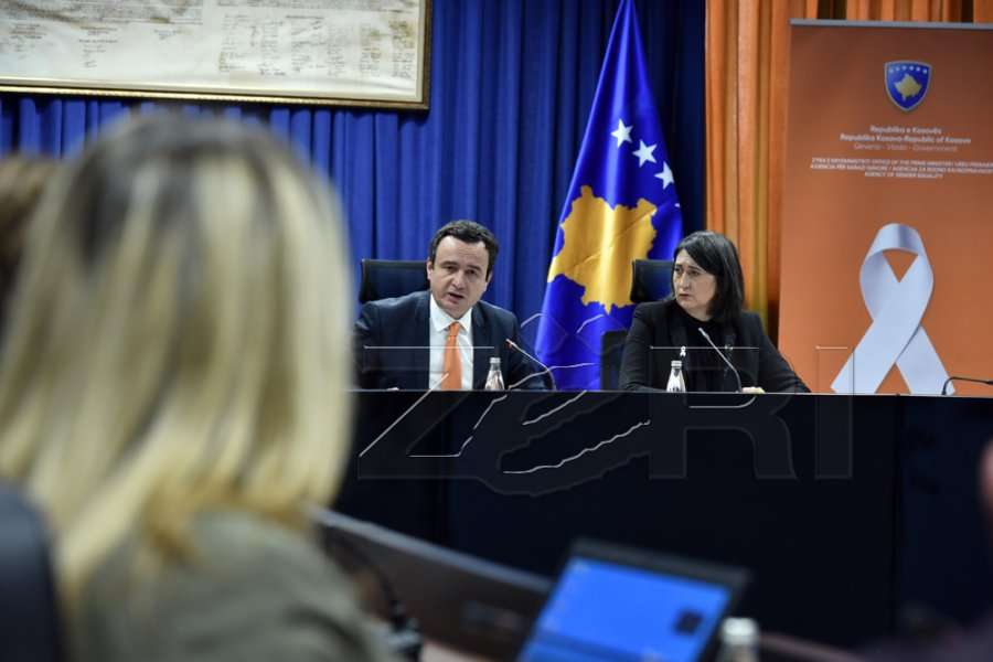 Kurti: Zero tolerancë për dhunën ndaj grave e vajzave, do të luftojmë çdo ditë