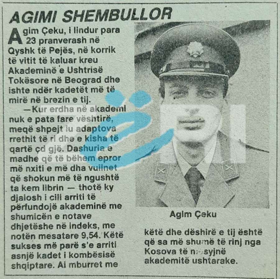 Agim Çeku si djalë i ri më 1985 në “Zëri” [foto-arkiv]