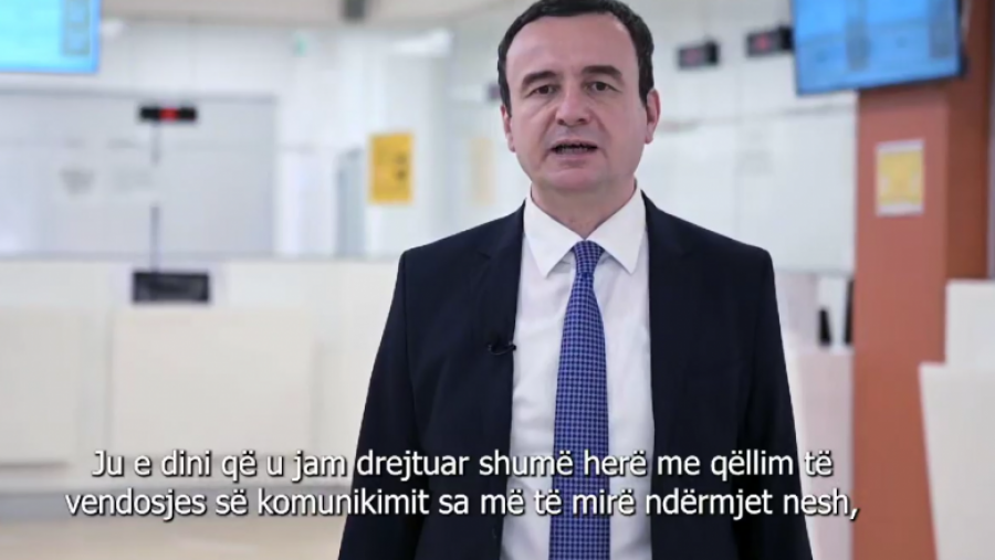 Kurti serbëve të Kosovës: Obligimi ynë është t’i mbrojmë të drejtat tuaja nga veprimet diskriminuese