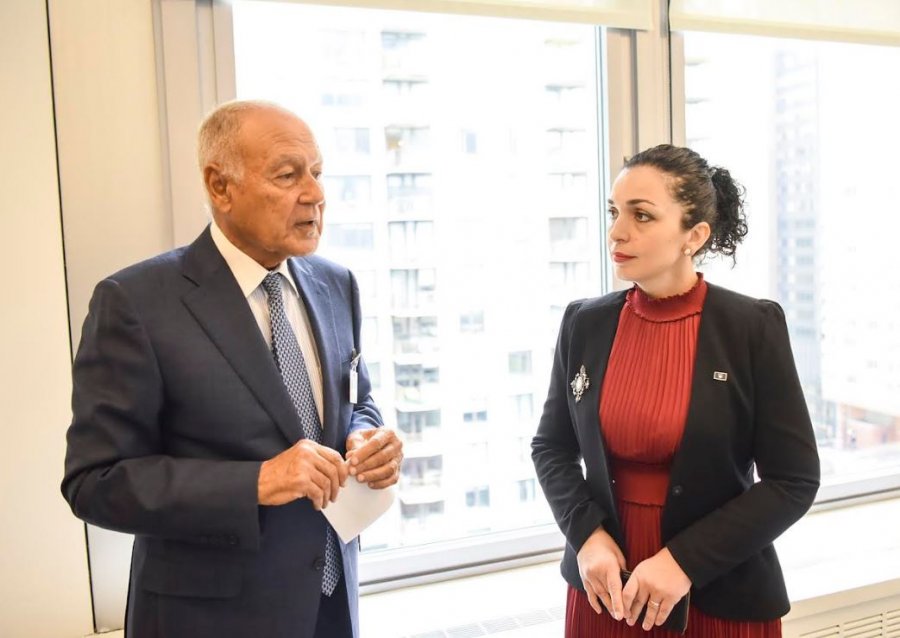 Osmani në takim me Ahmed Aboul Gheit, kërkon rritjen e bashkëpunimit me Ligën Arabe