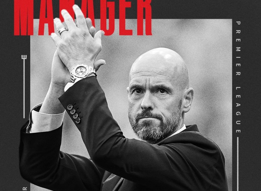 Trajner i muajit shtator në Premierligë, Erik Ten Hag
